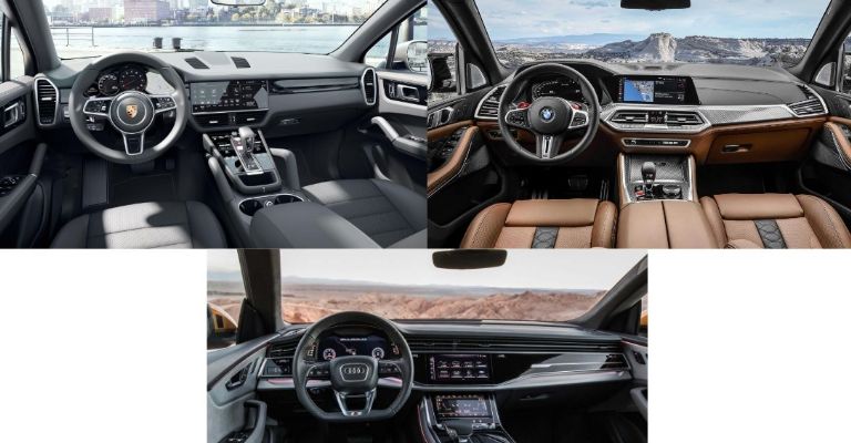 Cayenne vs X5 vs Q8 interior