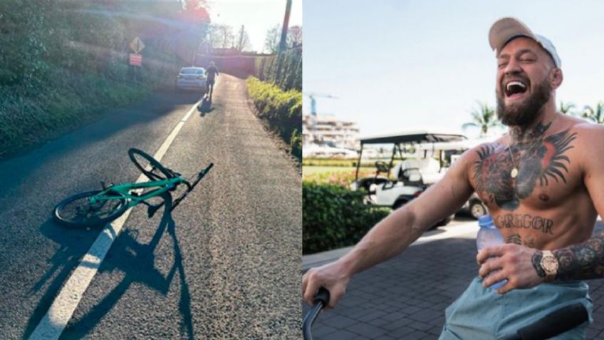Conor McGregor fue atropellado en su bicicleta y el conductor del automóvil lo llevó a su casa