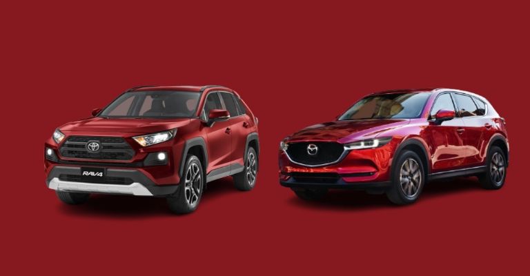 Toyota RAV4 vs Mazda CX-5 diseño exterior