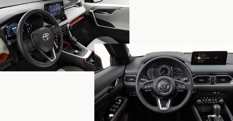 Toyota RAV4 vs Mazda CX-5 interior