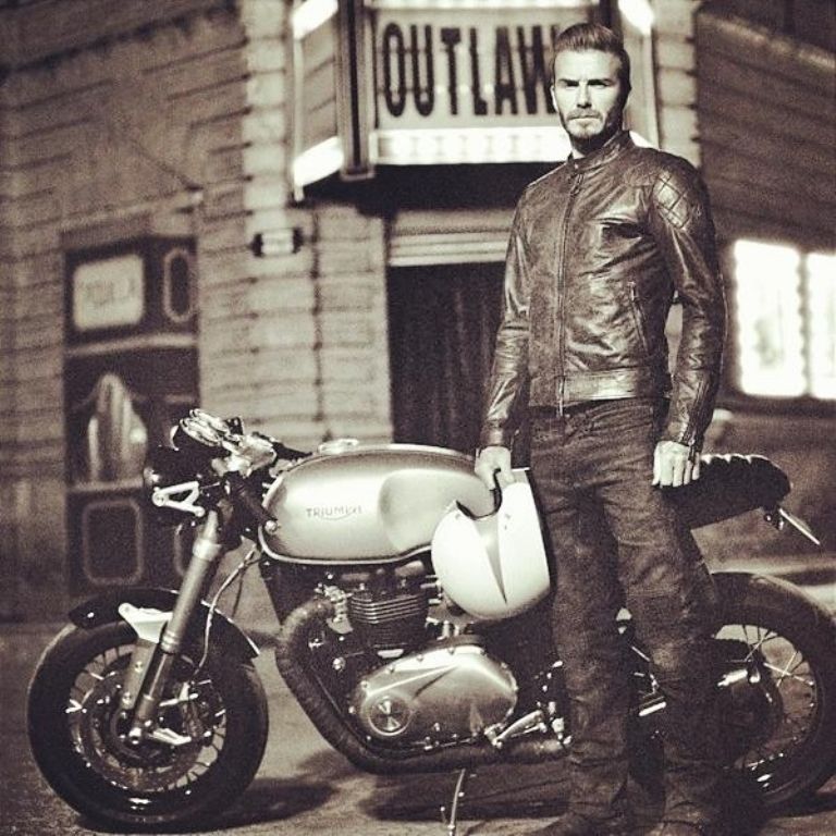 David Beckham, Spice Boy, David Beckham en México, Autos de David Beckham, Motos de David Beckham, Futbolista David Beckham, Triumph Bonneville T120, Café Racer, Porsche 911 S, Aston Martin V8 Volante, Maserati, McClaren MP4-12C Spider, Bentley, Jeep Wrangler, Ferrari, Cadillac Escalade