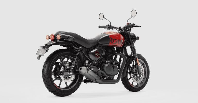 Diseño exterior de la Royal Enfield 350 Hunter