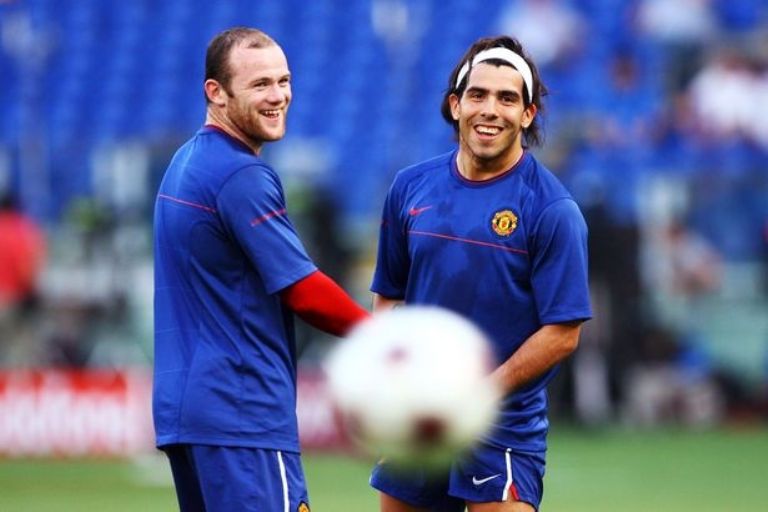 manchester united wayne rooney carlos tevez premier league automovil de lujo amistad lamborghini