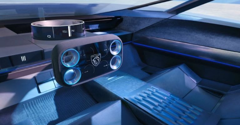 Interior del Peugeot Inception Concept