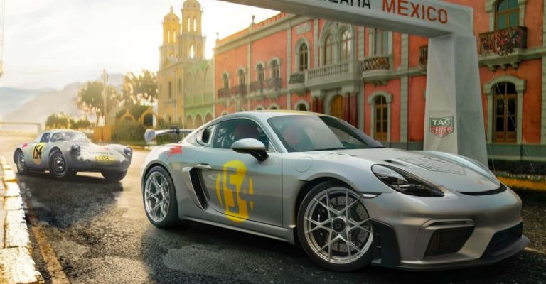Diseño del Porsche 718 GT4 Carrera Panamericana