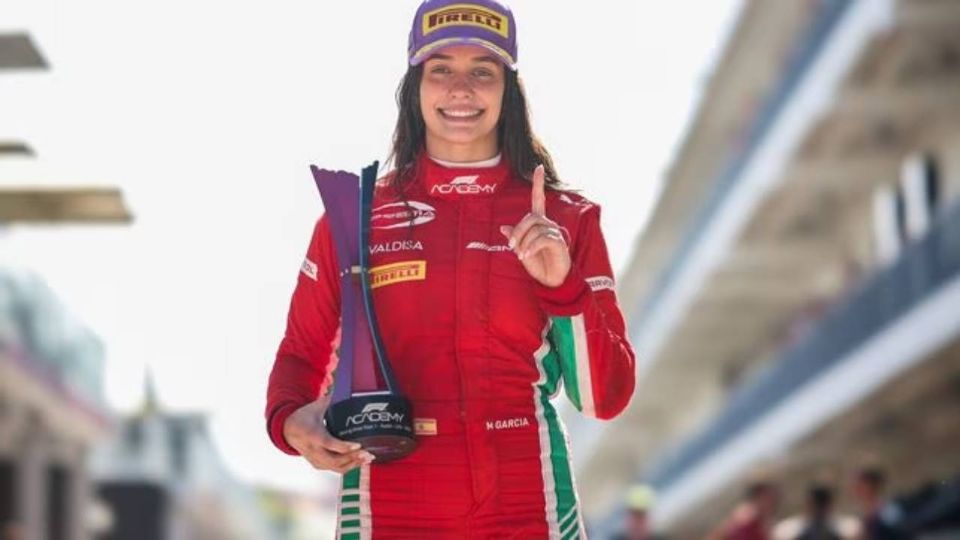 Marta García, con su trofeo de Austin