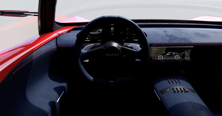 Motor e interior del concepto Mazda Iconic SP