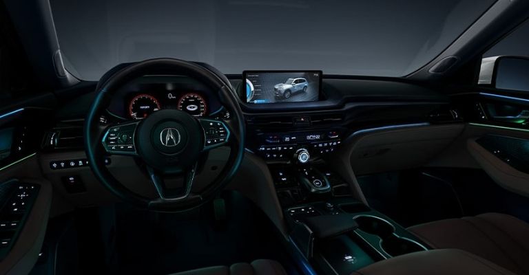 Motor e interior de la Acura MDX 2024