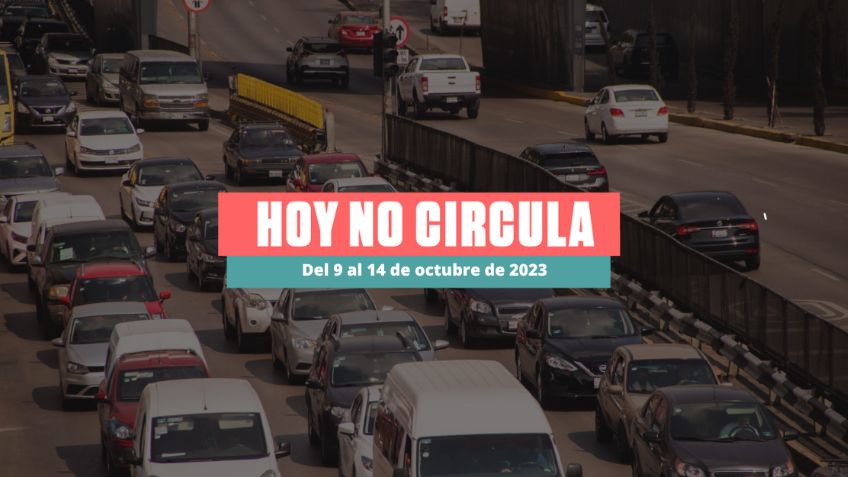 Hoy No Circula en CDMX y Edomex: Autos que descansan del 9 al 14 de octubre de 2023