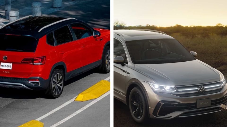 La Volkswagen Taos y la Volkswagen Tiguan son dos de las SUVs más populares de la marca.