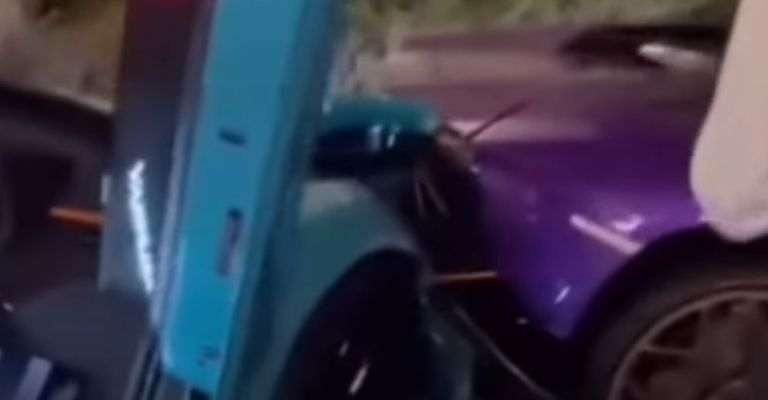 Accidente de Lamborghini Aventador