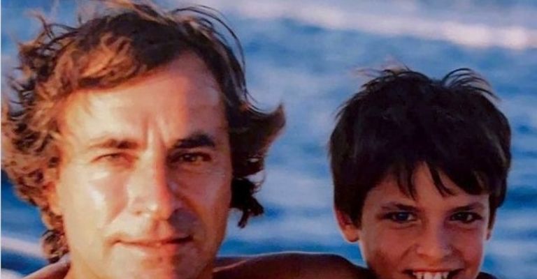 Carlos Sainz y su padre.