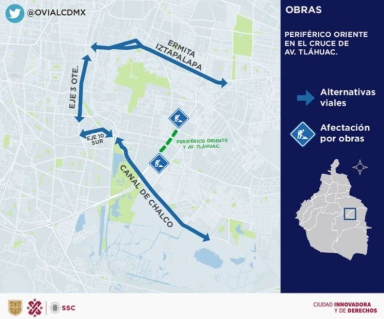 Calles cerradas CDMX