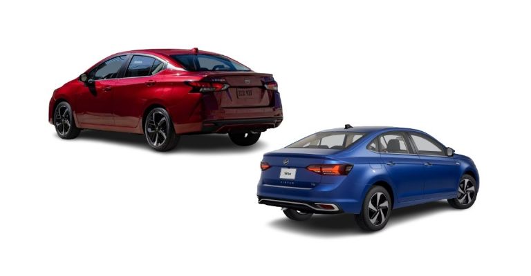 Exterior del Versa vs Virtus