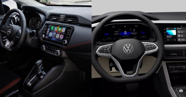 Interior del Versa vs Virtus