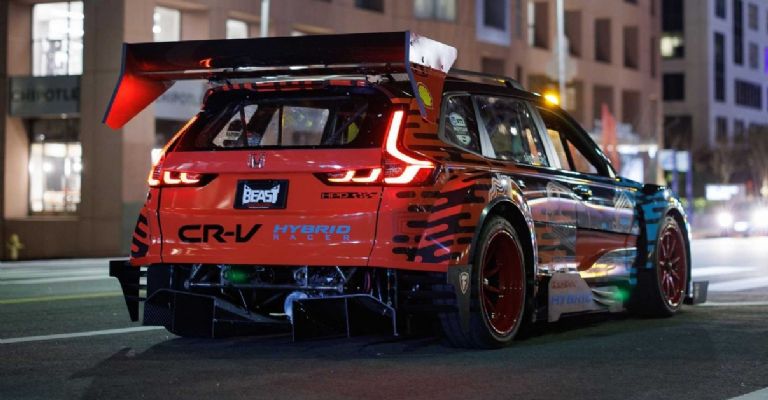 Diseño exterior de la Honda CR-V Hybrid Racer