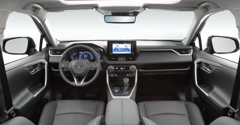 Interior de la Toyota RAV4 Hybrid 2023