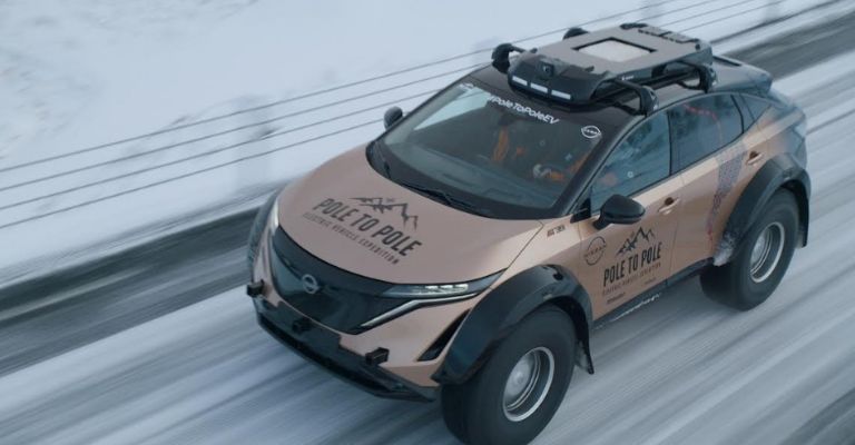 Diseño exterior de la Nissan Ariya Pole to Pole