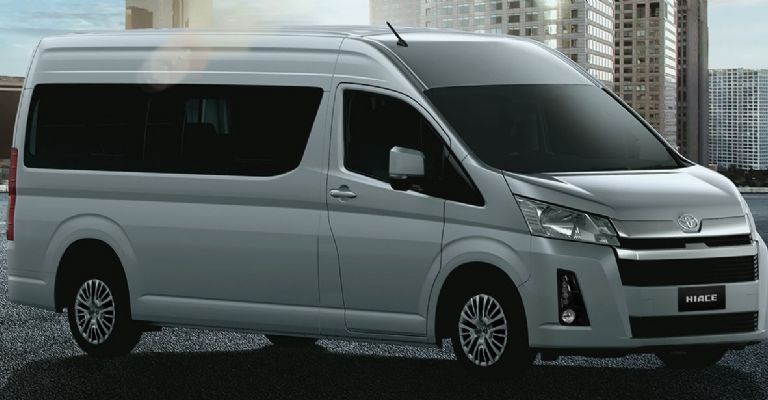 Diseño exterior de la Toyota Hiace 2023