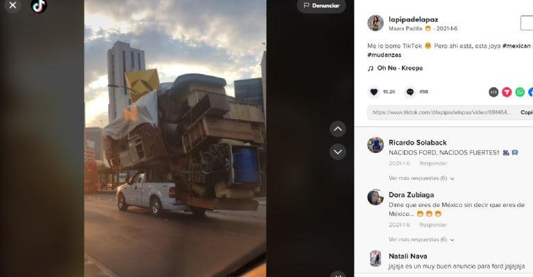 Mudanza en Paseo de la Reforma