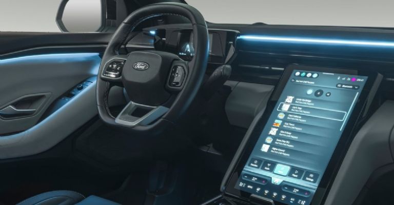 Interior de la Ford Explorer EV