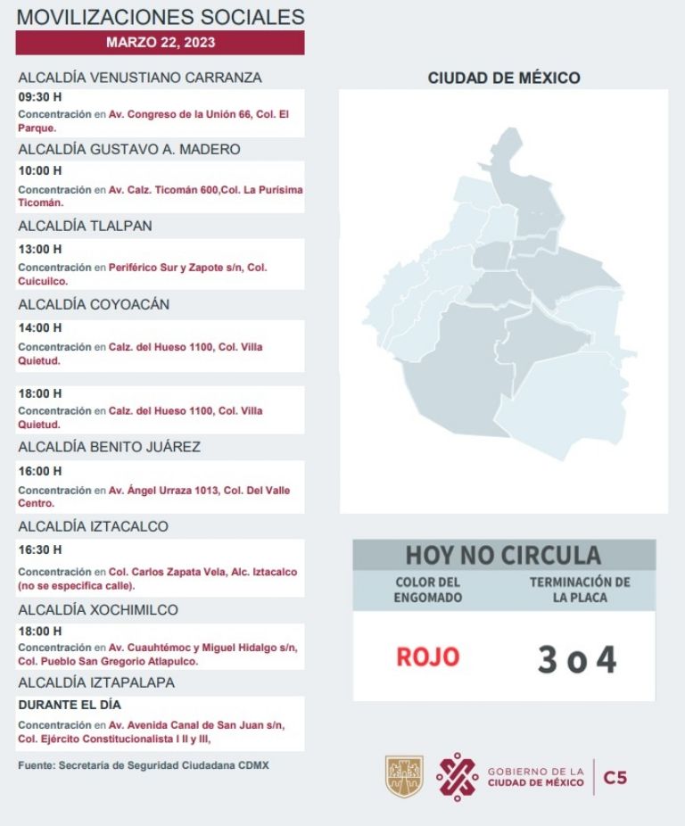 Manifestaciones CDMX
