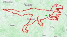 Strava Art: Ciclistas franceses formaron un Velociraptor utilizando un GPS