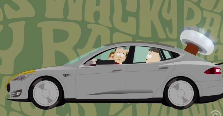 Tesla Model S en South Park