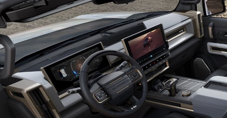 Interior de la GMC Hummer EV
