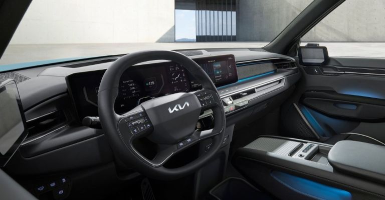 Interior de la Kia EV9 2024