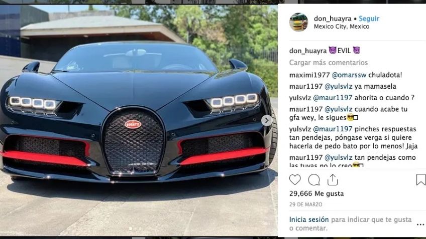 Él es Don Huayra, el misterioso coleccionista que posee el único Bugatti Chiron de México