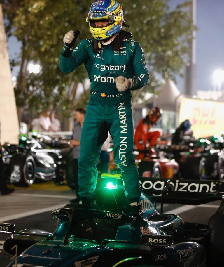 Fórmula 1, Fernando Alonso, Campeonato Mundial de Fórmula 1, Aston Martin, Máxima categoría del automovilismo, F1, Temporada 2023 de Fórmula 1, Monoplaza AMR23, Tercer lugar del GP de Bahréin, Gran Premio de Bahréin
