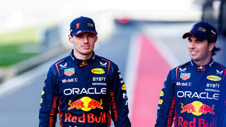 Checo Pérez y Max Verstappen.