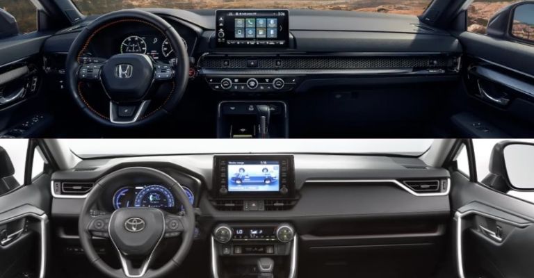 Toyota RAV4 vs Honda CR-V interior