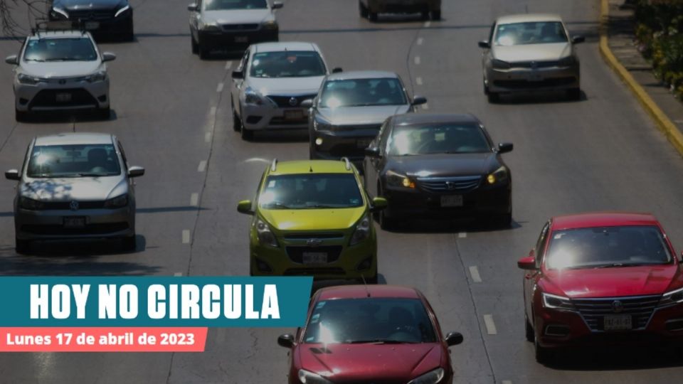 Ve qué autos no circulan este lunes 17 de abril de 2023