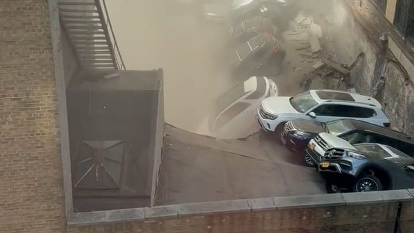 Se desploma un estacionamiento en Bajo Manhattan, Nueva York y se reportan heridos y un muerto