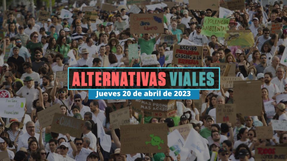 Alternativas viales hoy jueves 20 de abril de 2023.