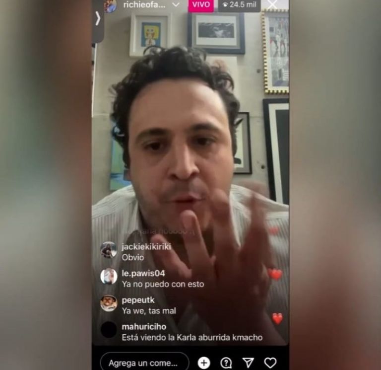 Ricardo O’Farrill exhibió a standuperos a traves de su Instagram
