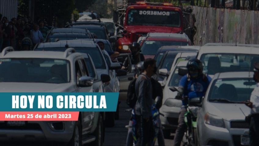 ¿Hay doble no circula hoy? Estos son los autos que descansan en CDMX y Edomex este martes 25 de abril