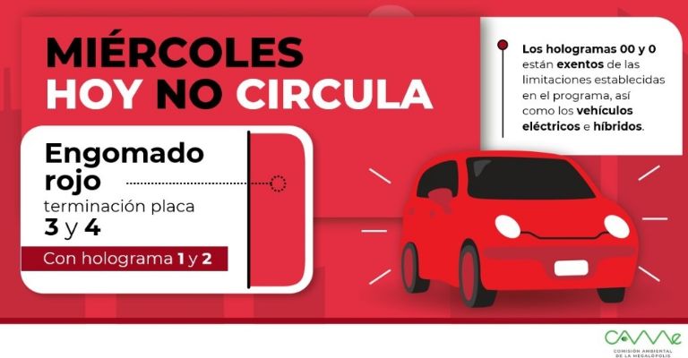 Miércoles Hoy No Circula 26 de abril 2023