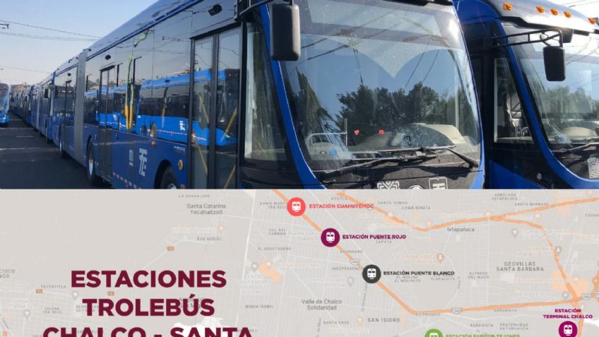 Trolebús Chalco-Santa Martha: ¿Cuál será su ruta y qué estaciones tendrá?