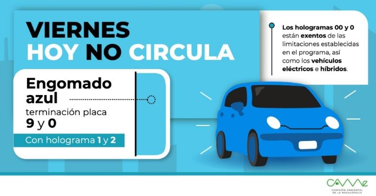 Hoy no circula viernes 7 de abril 2023