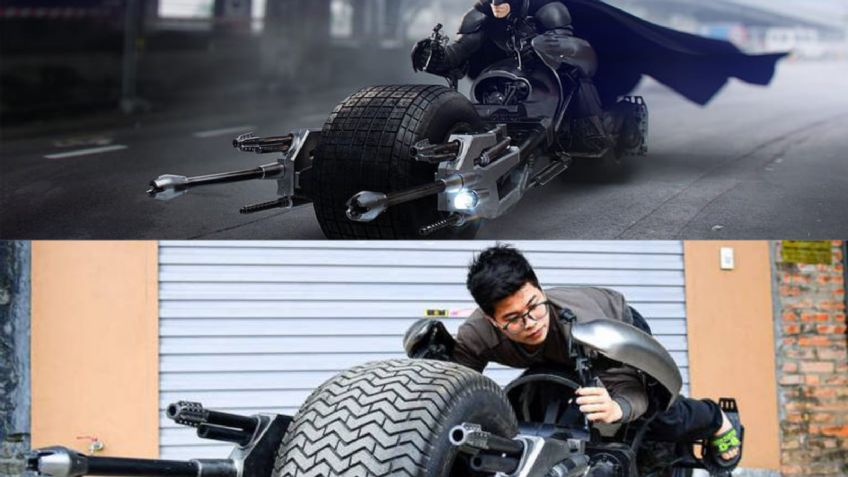 Fanático de Batman construye su propia Batpod de The Dark Knight, la moto del superhéroe de Ciudad Gótica