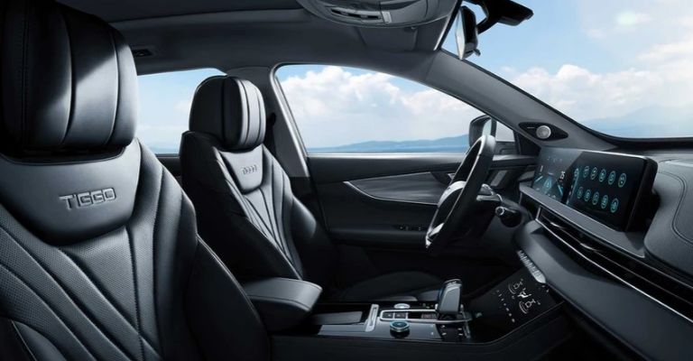 Interior de la Chirey Tiggo 8 Pro Híbrida