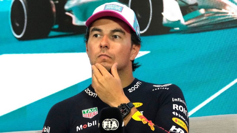 Checo, en conferencia de prensa tras el GP de Miami