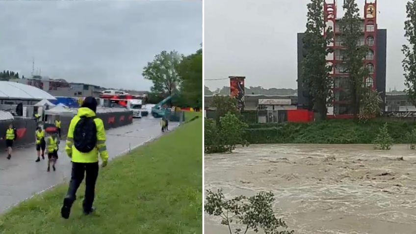 Circuito de Imola fue evacuado por intensas lluvias; GP de Emilia Romagna 2023 podría cancelarse
