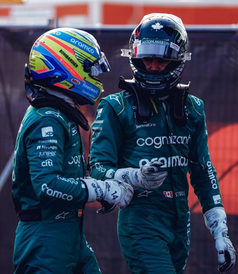 Lance Stroll está encantado de trabajar con Fernando Alonso en Aston Martin