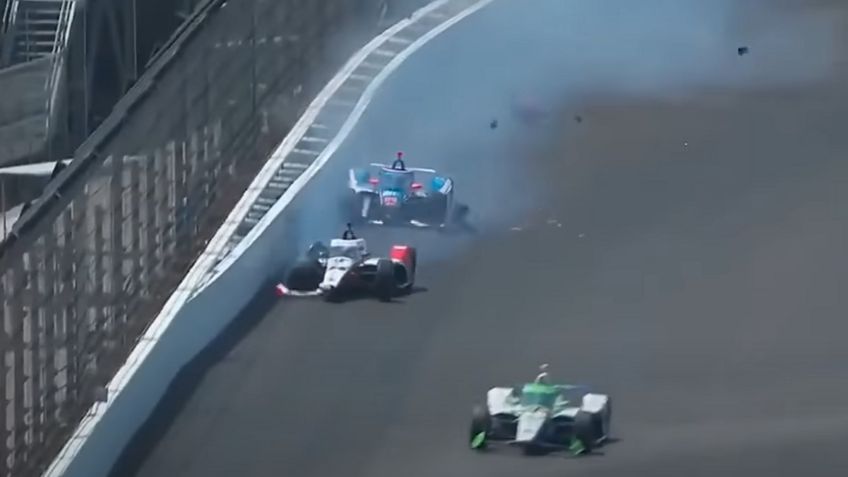 VIDEO: Ve este choque que fue en las prácticas de la Indy 500 2023