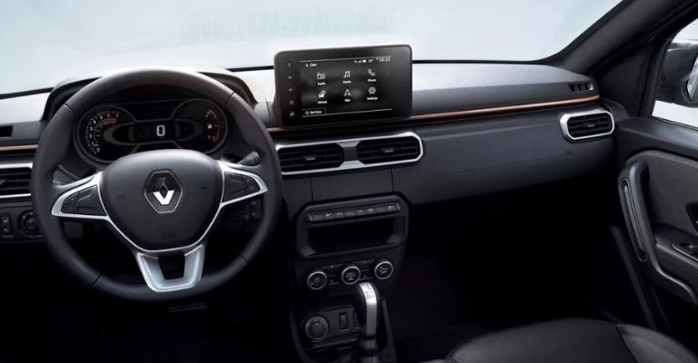 Interior de la Renault Oroch 2023