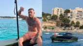 Foto ilustrativa de la nota titulada Conor McGregor se presentó en el Gran Premio de Mónaco 2023 con un impresionante yate Lamborghini